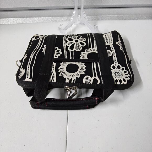 Samsonite Laptop Tablet Ebook reader‎ Bag Carry Neoprene Black With Daisy Print - Picture 5 of 12